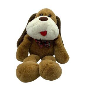 Vtg 1985 Prestige Toy Floppy Ear Puppy Dog Plush Stuffed Animal North Korea 8"